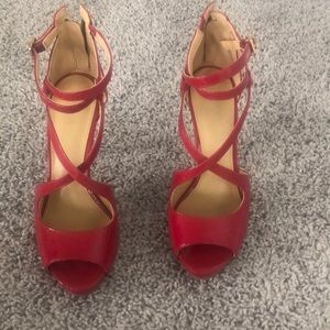 Pink Michael Kors Strappy Heels